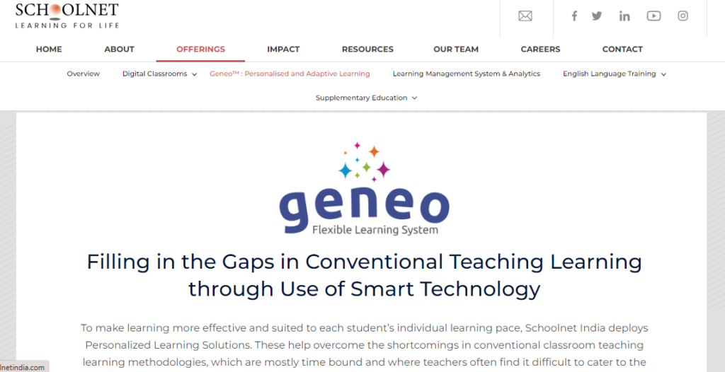 Geneo: edtech companies