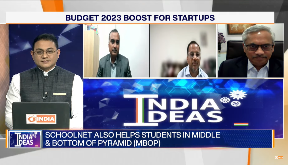 India Budget 2023's Boost for Startups Discussion - Insights from Schoolnet India's Managing Director